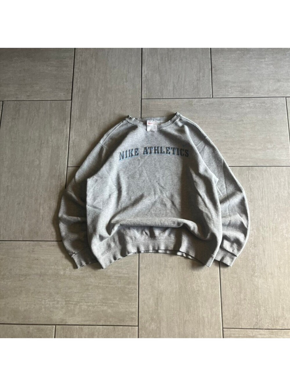 Vintage Nike Athletics Gray Crewneck Sweatshirt Size M Casual Streetwear